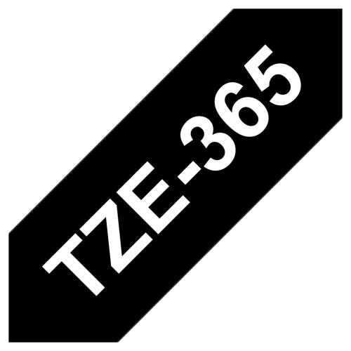 Brother lente balts uz melns (TZE365), 36mm, laminēts