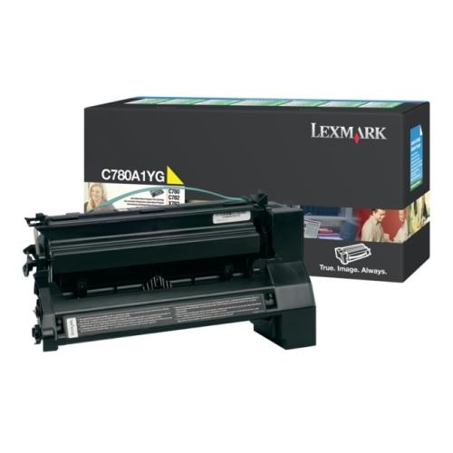 Lexmark tonera kasetne dzeltens (C780A1YG / 0C780A1YG) (Atgriezt)