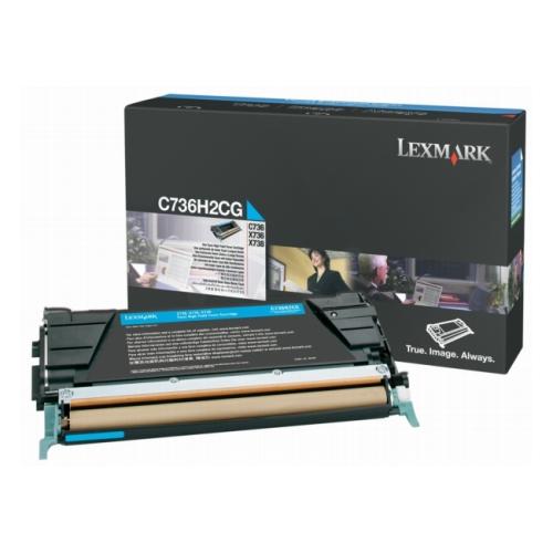Lexmark tonera kasetne zils (C736H2CG / 0C736H2CG)