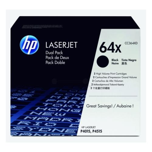 HP tonera kasetne melns (CC364XD / 64XD) (Divkāršs iepakojums, high capacity)