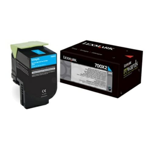 Lexmark tonera kasetne zils (70C0X20 / 700X2)
