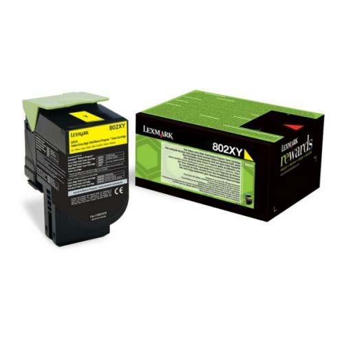 Lexmark tonera kasetne dzeltens (80C2XY0 / 802XY) (Atgriezt, high capacity)