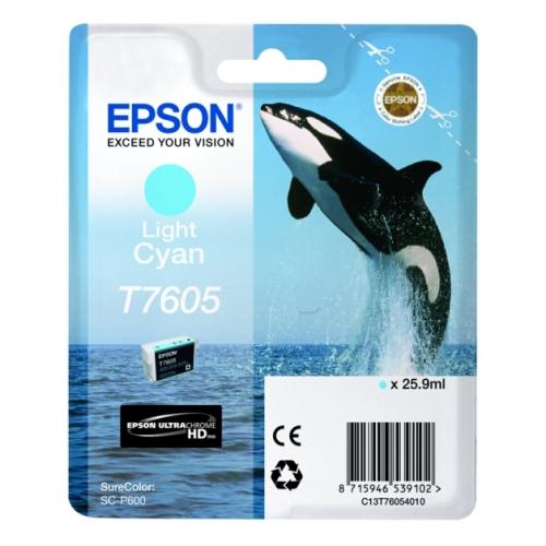 Epson drukas kasetne cianfoto (C13T76054010 / T7605)