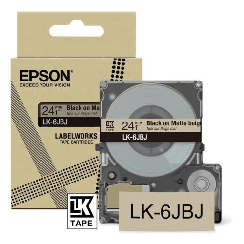 Epson etiķetes melns (C53S672092 / LK6JBJ)