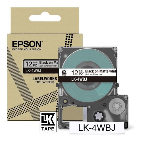 Epson etiķetes melns / balts (C53S672062 / LK4WBJ)