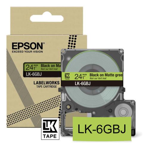 Epson etiķetes melns / caurspīdīgs (C53S672079 / LK6GBJ)
