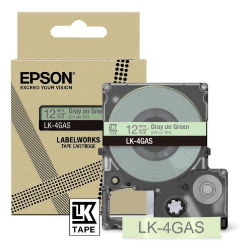 Epson etiķetes gray/green (C53S672105 / LK4GAS)