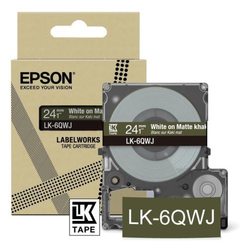 Epson etiķetes brūns / balts (C53S672090 / LK6QWJ)