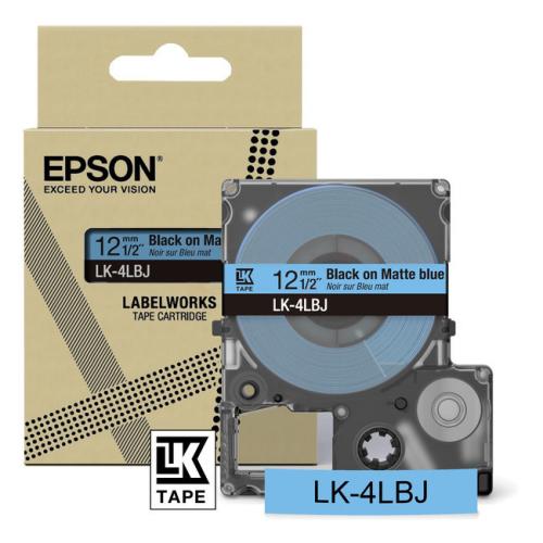 Epson etiķetes melns / zils (C53S672080 / LK4LBJ)