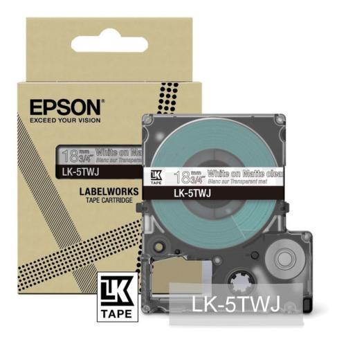 Epson etiķetes caurspīdīgs / balts (C53S672069 / LK5TWJ)