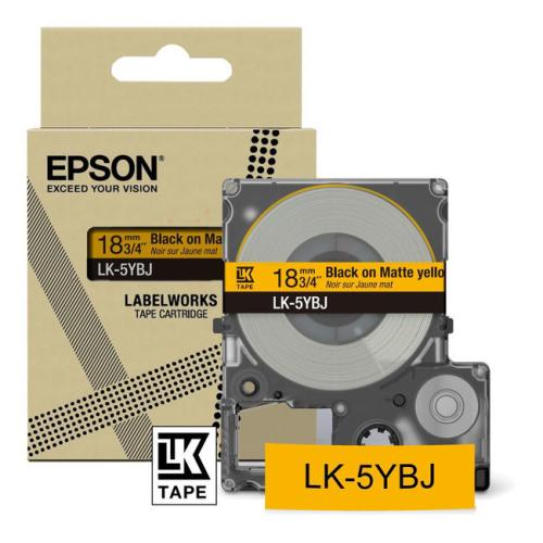Epson etiķetes melns / dzeltens (C53S672075 / LK5YBJ)