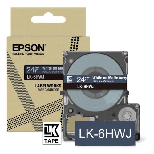 Epson etiķetes zils / balts (C53S672086 / LK6HWJ)