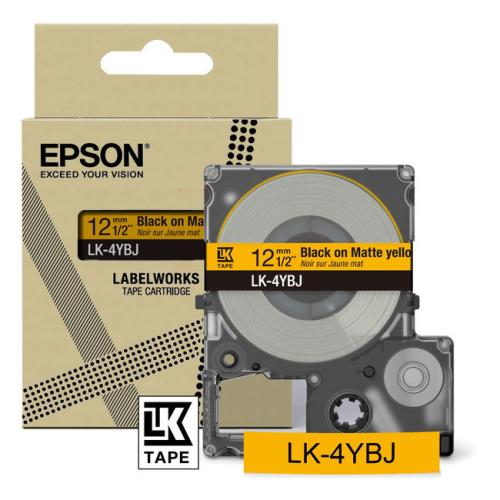 Epson etiķetes melns / dzeltens (C53S672074 / LK4YBJ)